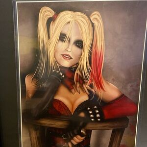 Harley Quinn Print Of Original Artwork Signed By Artist Arkham Costume 2015